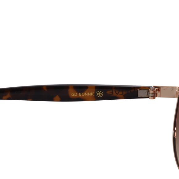 Velvet Eyewear BONNIE Aviator Sunglasses - Gold-Tortoise / Brown Gradient - NWT - Picture 9 of 12
